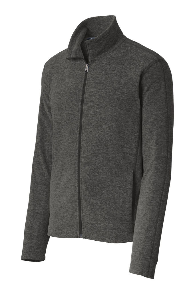 F235 - Port Authority® Heather Microfleece Full-Zip Jacket.