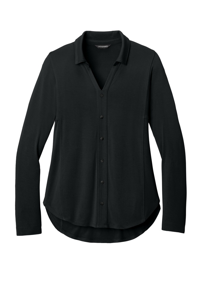 LK5602  - Port Authority® Women’s Luxe Knit Button Tunic