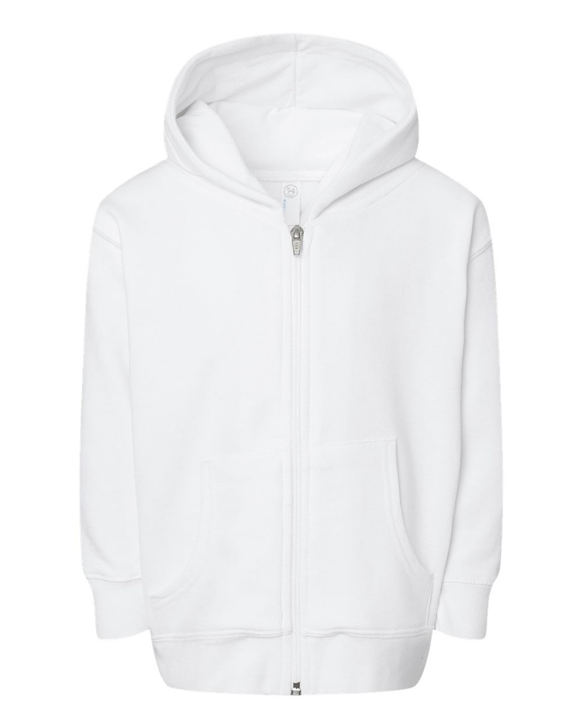 3346 - Rabbit Skins - Toddler Full-Zip Fleece Hooded Sweatshirt