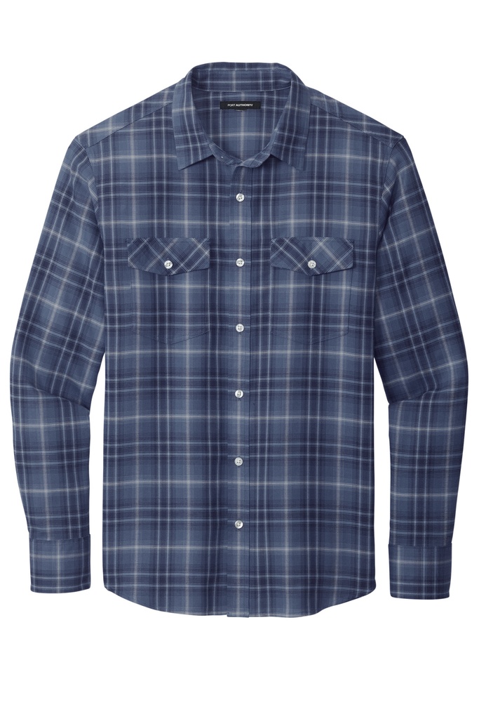W672 - Port Authority® - Long Sleeve Ombre Plaid Shirt