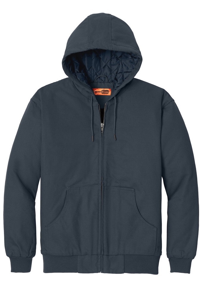 TLJ763H - CornerStone® Tall Duck Cloth Hooded Work Jacket