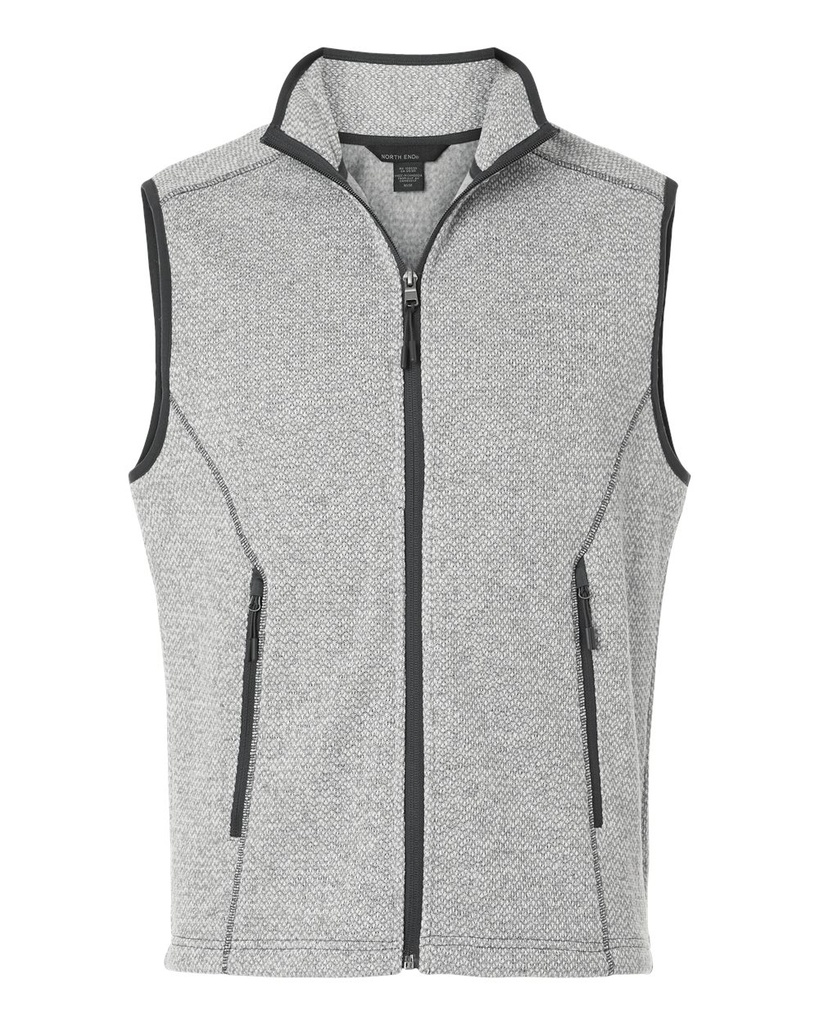 NE731 - North End Men's Jasper Jacquard Fleece Vest
