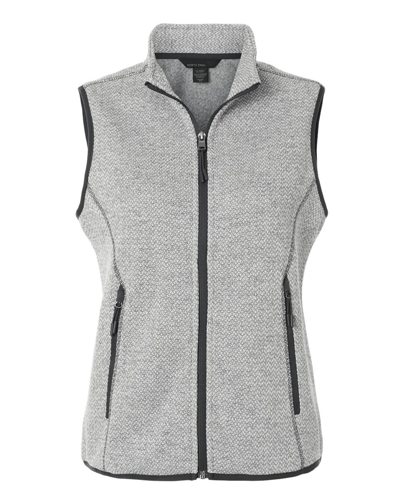 NE731W - North End Women's Jasper Jacquard Fleece Vest