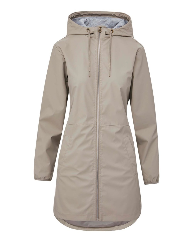 W193910 - MV Sport Women's Vintage Hooded Rain Jacket