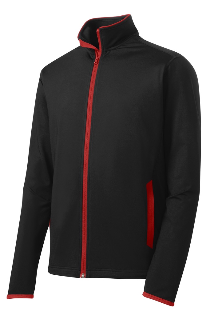 ST853 - Sport-Tek® Sport-Wick® Stretch Contrast Full-Zip Jacket.