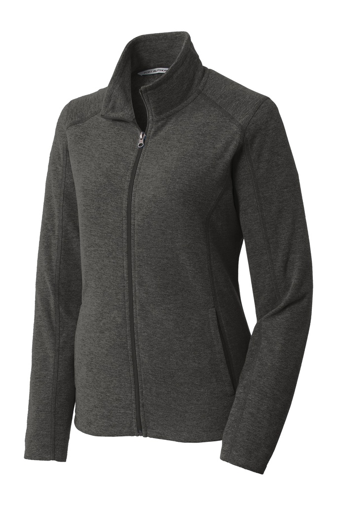 L235 - Port Authority® Women's Heather Microfleece Full-Zip Jacket