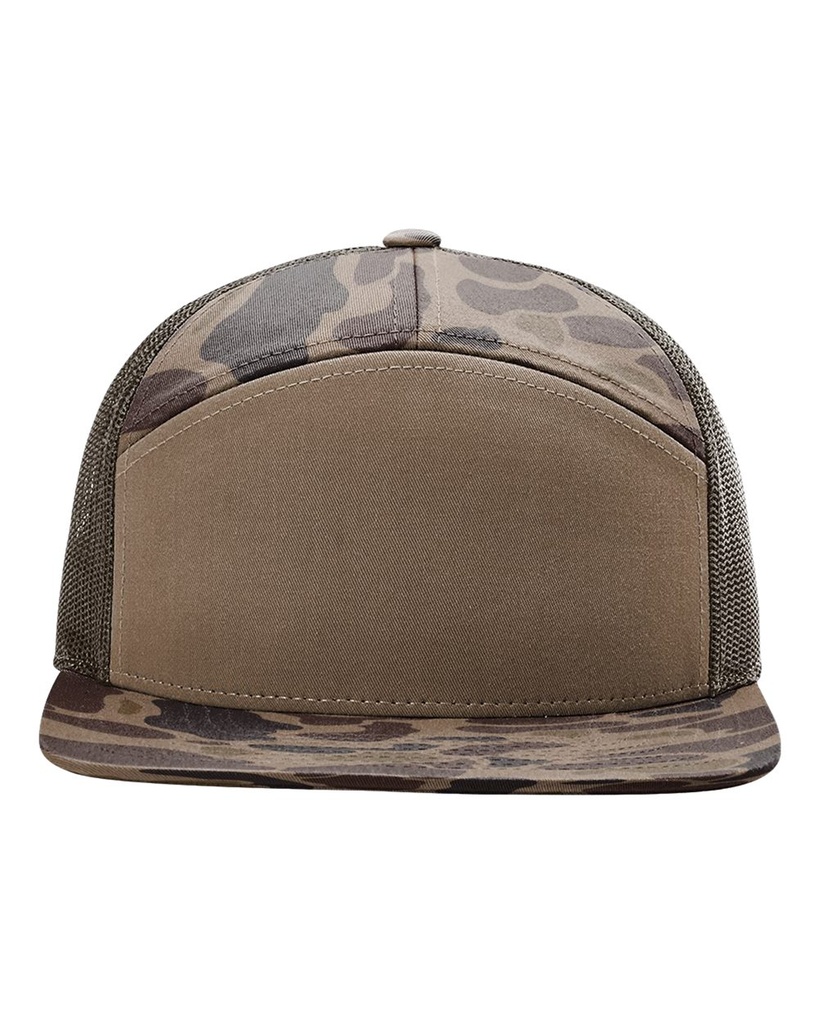 168P - Richardson Printed Seven-Panel Trucker Cap